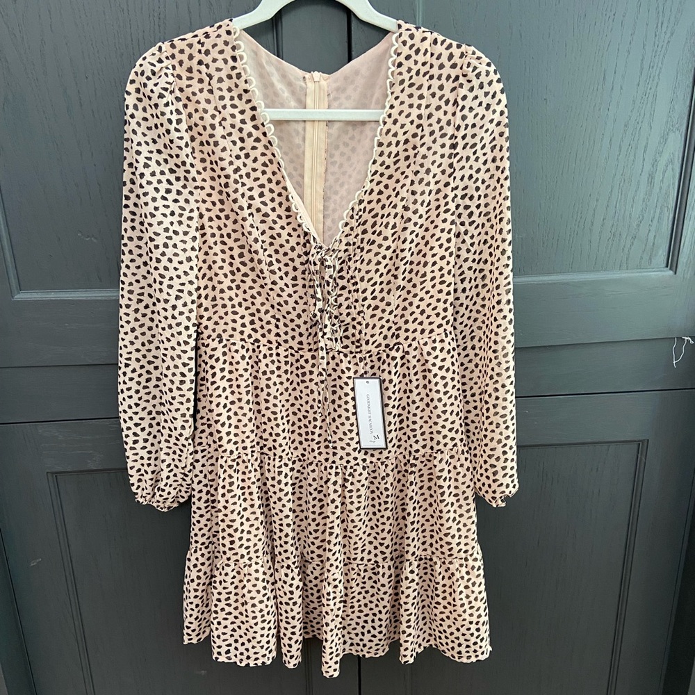 NWT Goodnight Macaroon Cheetah Print Dress